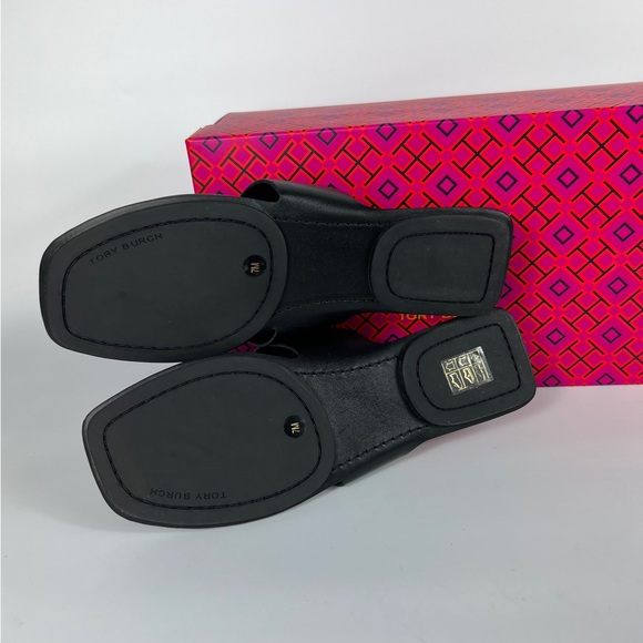 Tory Burch Black Logo Thong Sandal NIB - Picture 9 of 9